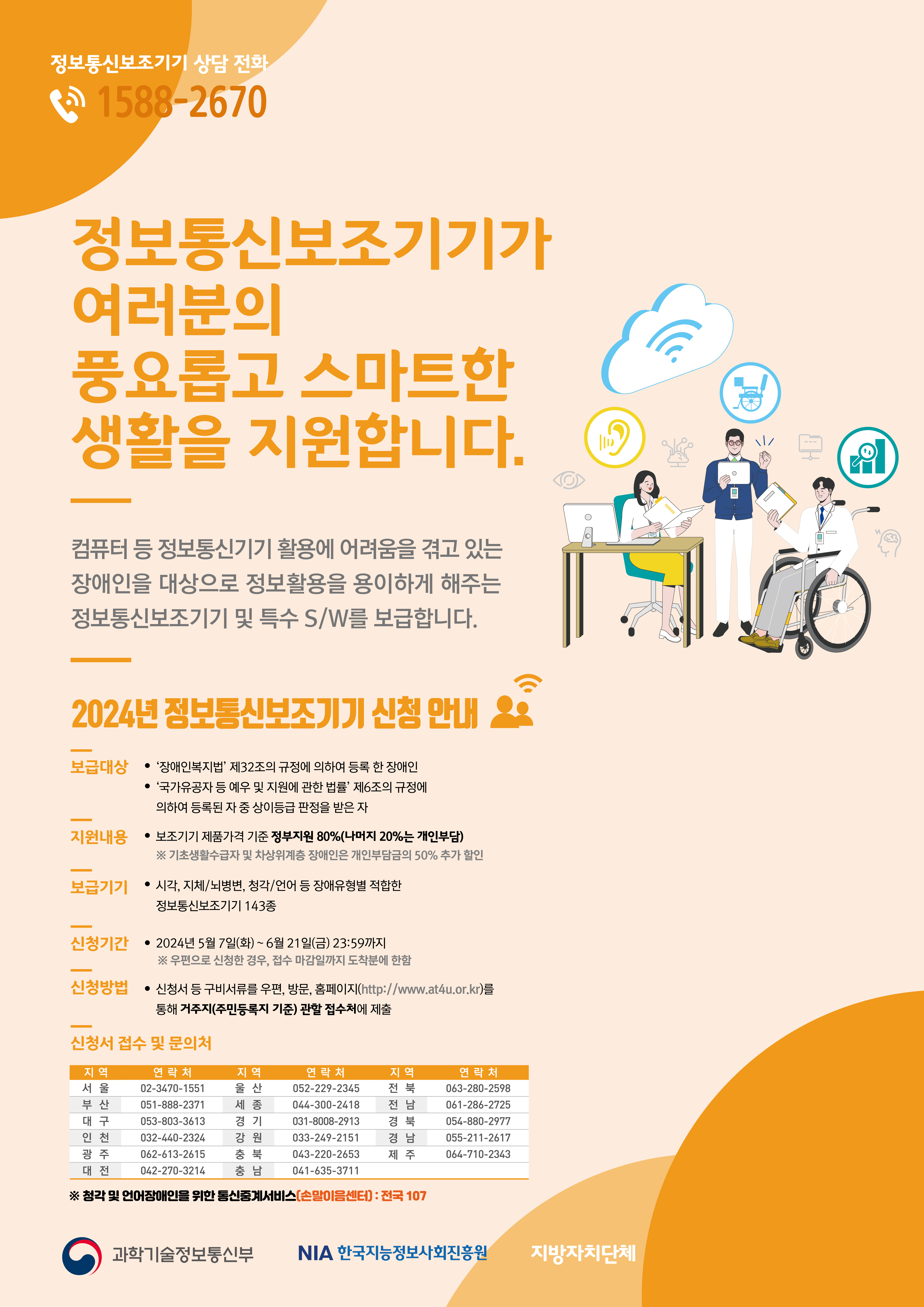 2024년 정보통신보조기기 보급사업 포스터