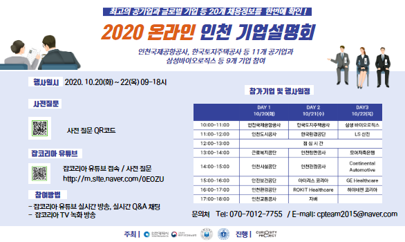 2020 온라인 인천 기업설명회