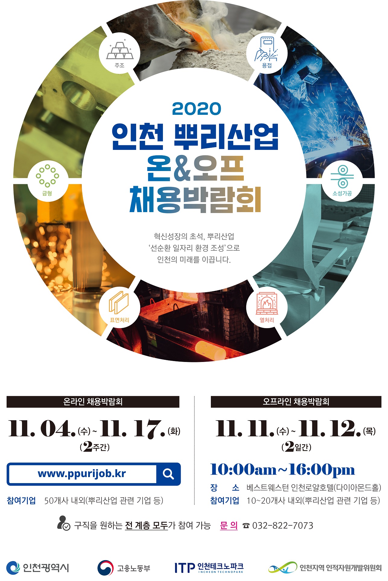 2020 인천 뿌리산업 온&오프 채용박람회