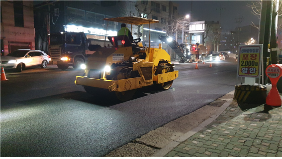 인천시, 해빙기 신속한 도로재포장으로  차량 통행 안전 도모