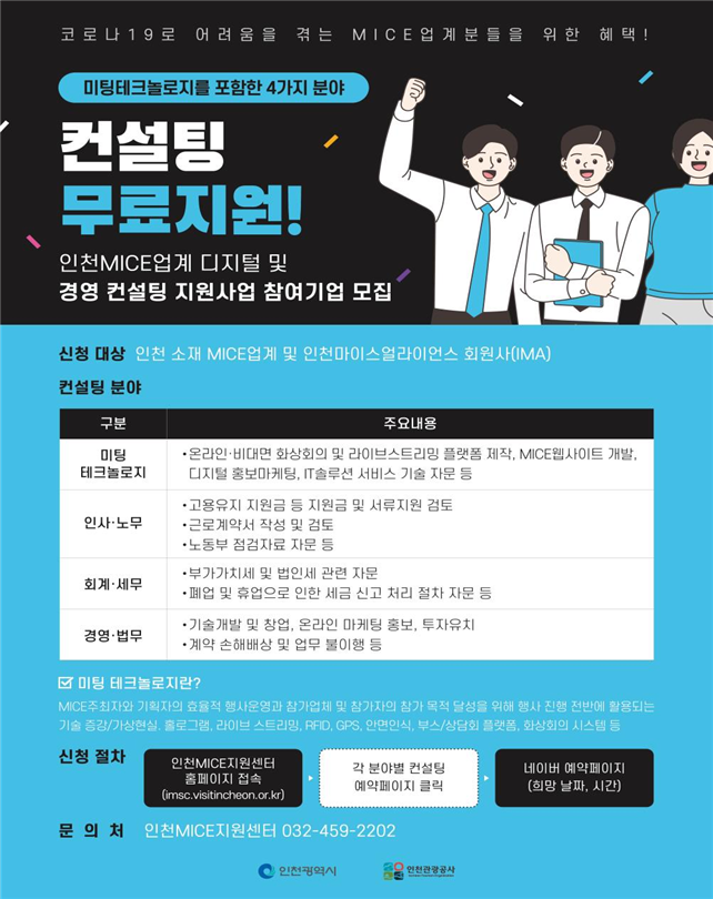 뉴노멀 시대, 인천 마이스업계 디지털 및 경영 컨설팅