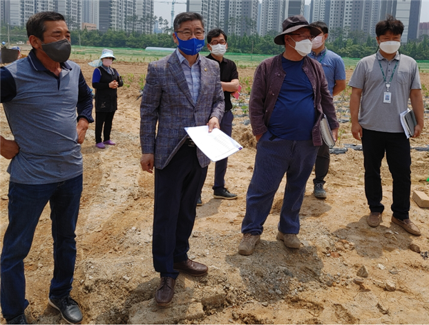 인천시농업기술센터, 중구 성토지 현장보고회 실시