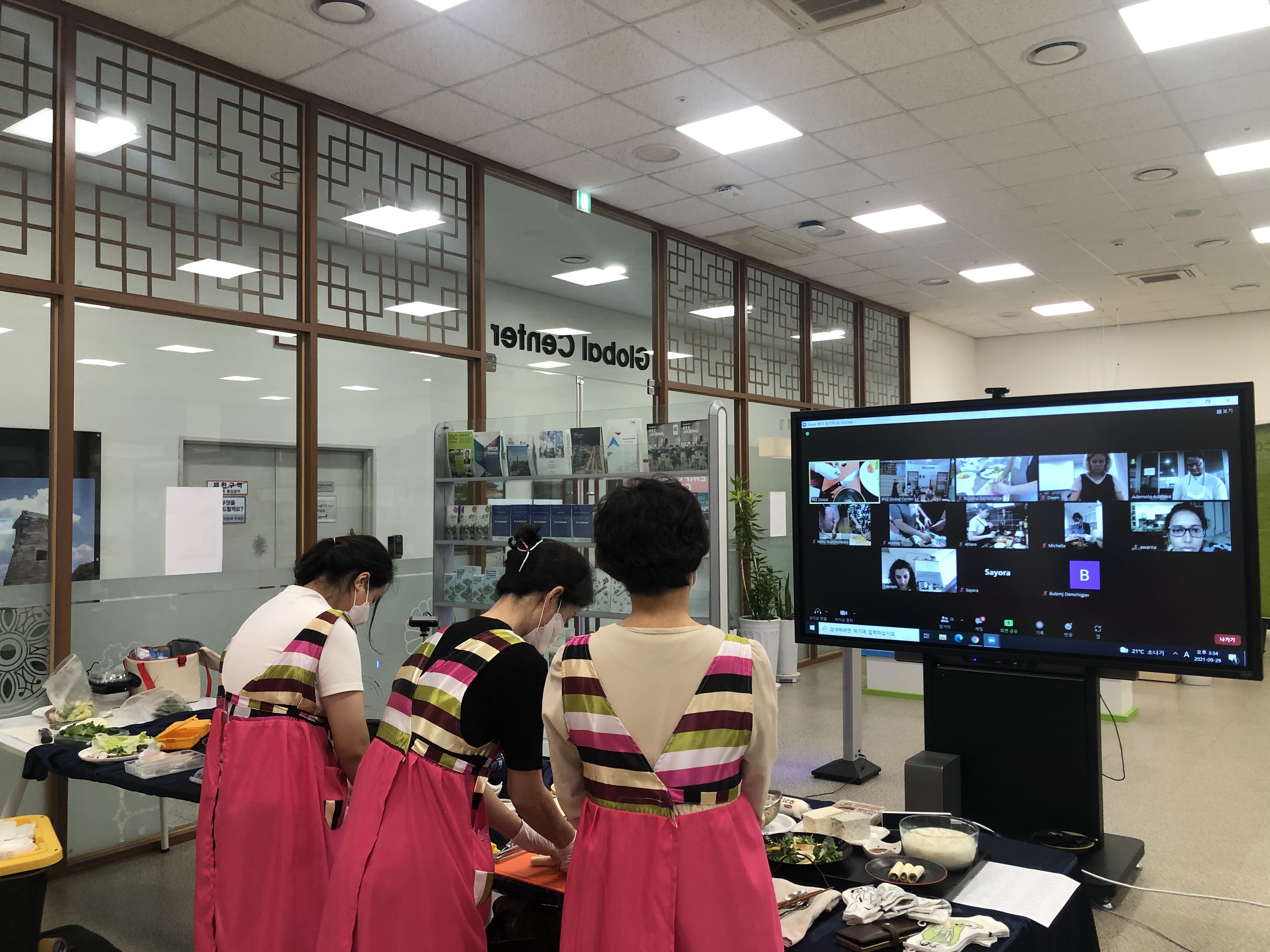외국인 두부 요리 온라인 강좌
