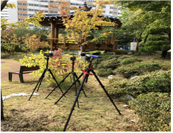 도시 숲 기능성 조사 시료채취 전경
