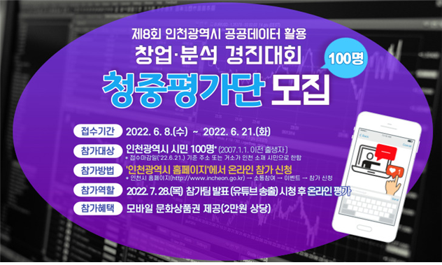 청중평가단 모집 안내문 및 신청양식(홈페이지 게시용)