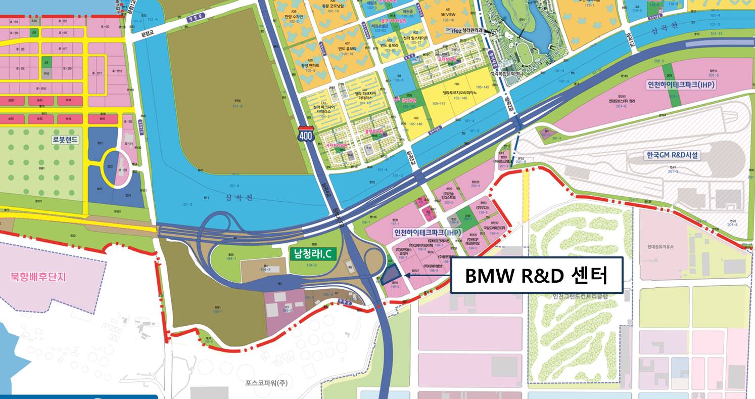 위치도(BMW R D 센터)