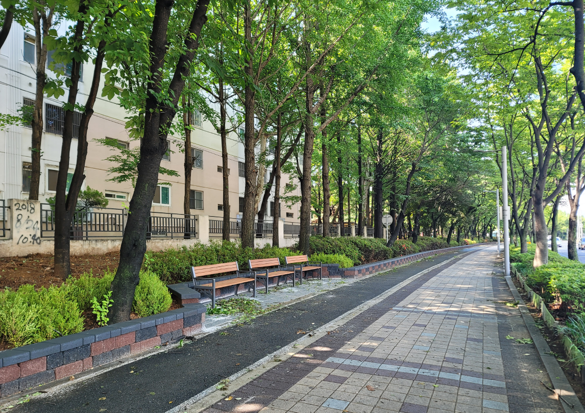 2022년 조성된 연수구 선학초등학교 자녀안심 그린숲