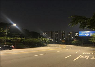 교체 후(LED가로등)