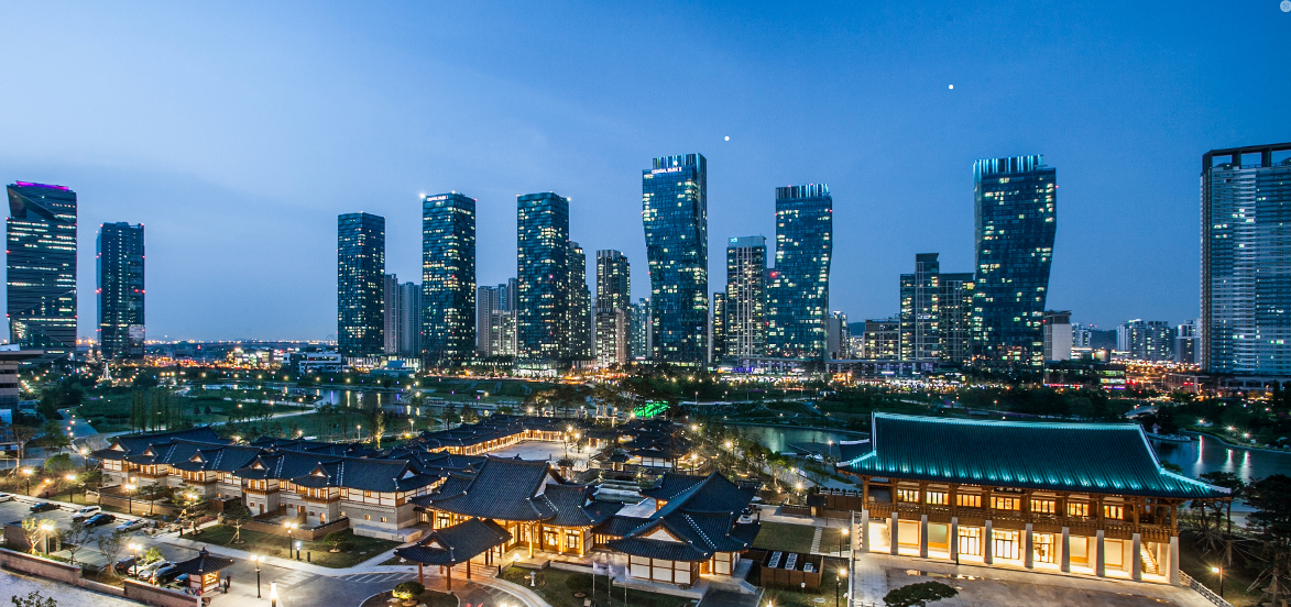 송도야경 경원재