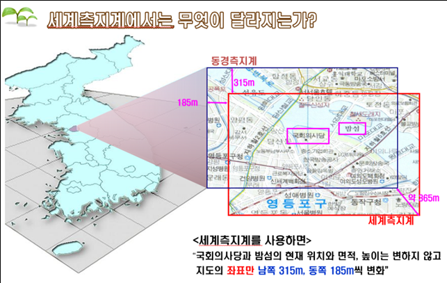 세계측지계 달라지는 점