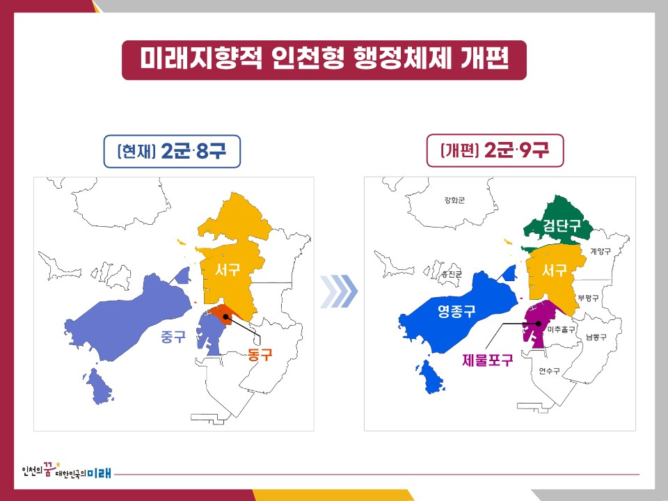 유정복 시장, 행정체제 개편 통해 ’26년 7월 새로운 인천 열릴 것 관련 이미지