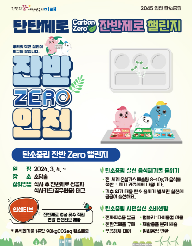 탄소중립 잔반  Zero 챌린지