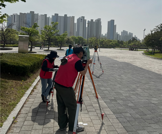 측량경진대회 참가 사진