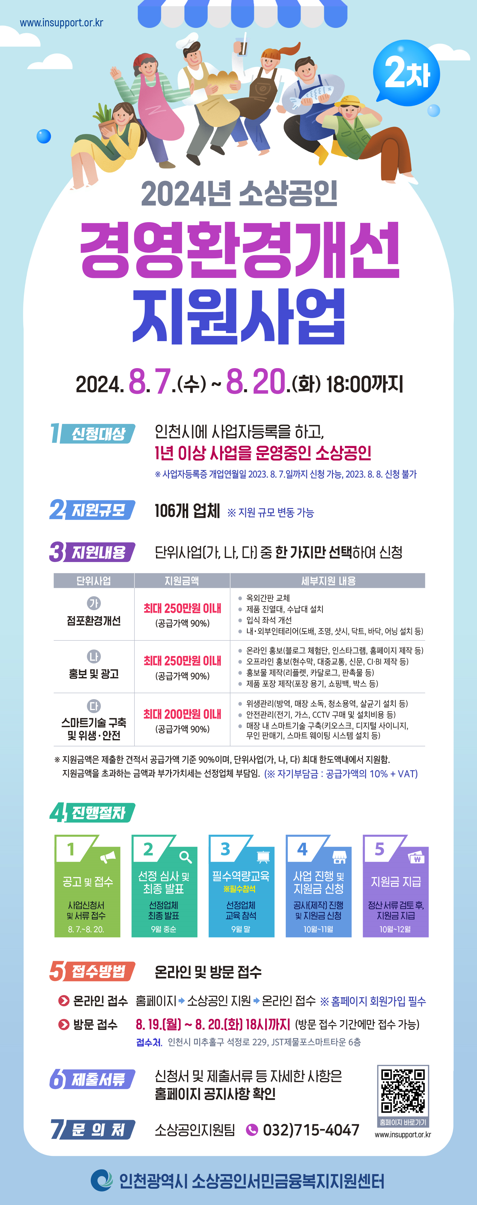 지원 사업 포스터