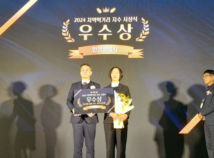 (왼쪽) aT 김형묵 유통이사, (오른쪽) 김정회 인천시 농축산과장