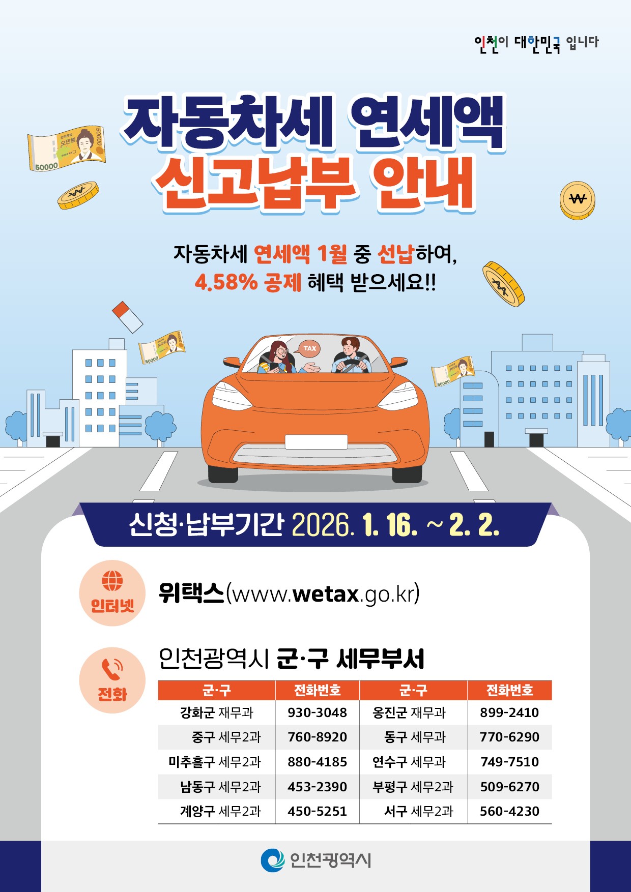 연세액 납부 관련 홍보사진