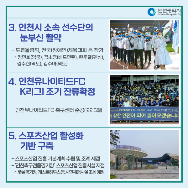즐거웠던 스포츠 이슈, 다시 보는 2021 인천 체육 이슈_2