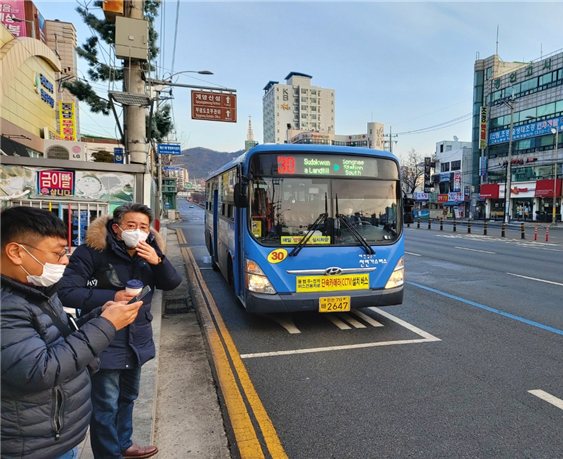 인천시, 버스탑재형 버스전용차로 단속 계도기간 연장 관련 이미지