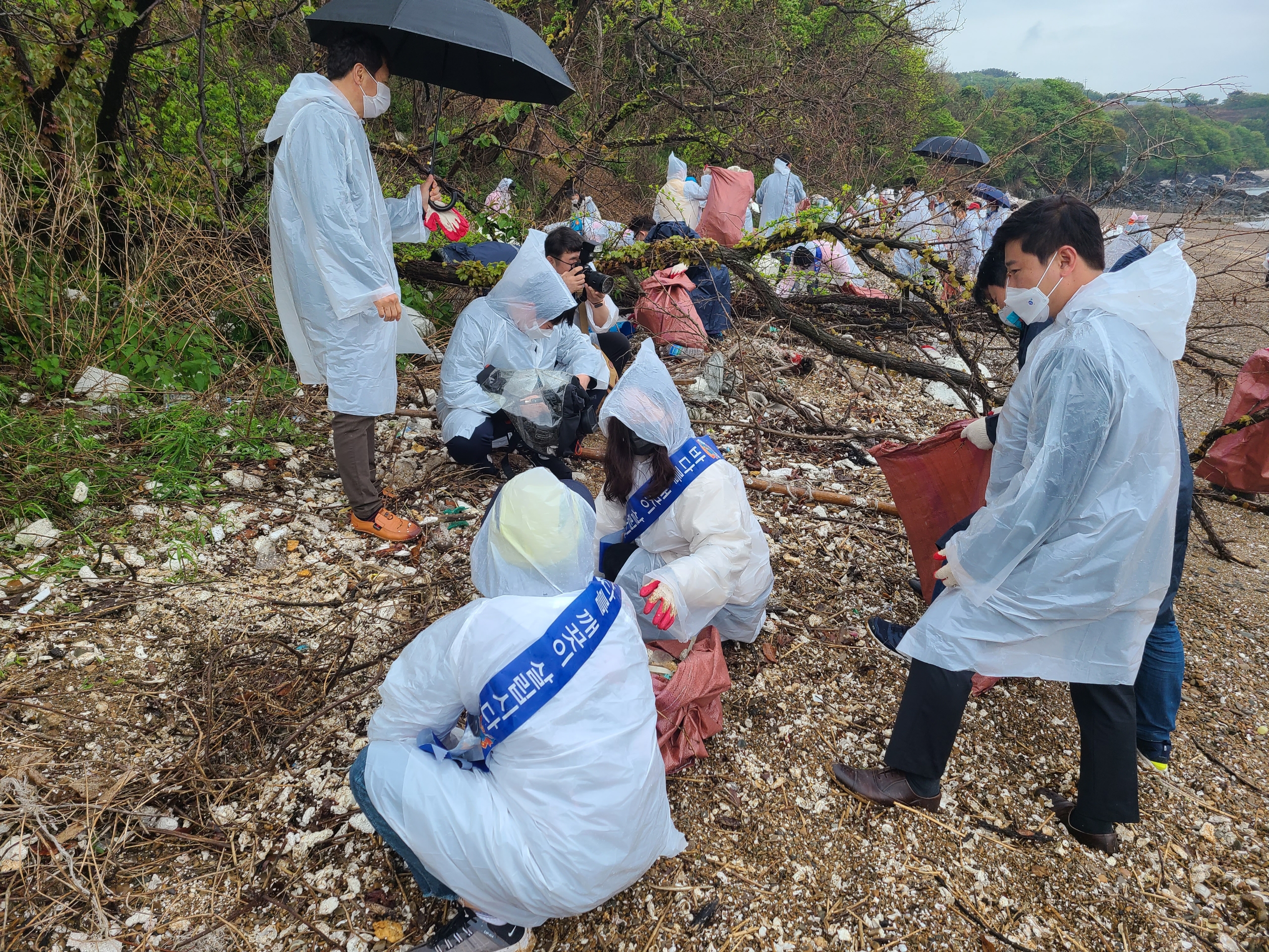 인천시, 영흥면 진여부리 해양쓰레기 수거 관련 이미지