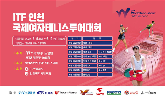 2022 ITF 인천국제여자테니스투어대회, 5일 개막 관련 이미지