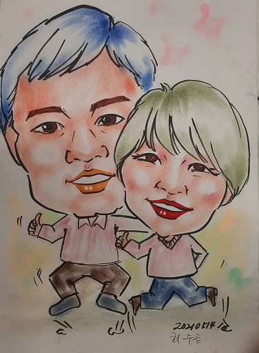 캐리커쳐 수강생 작품