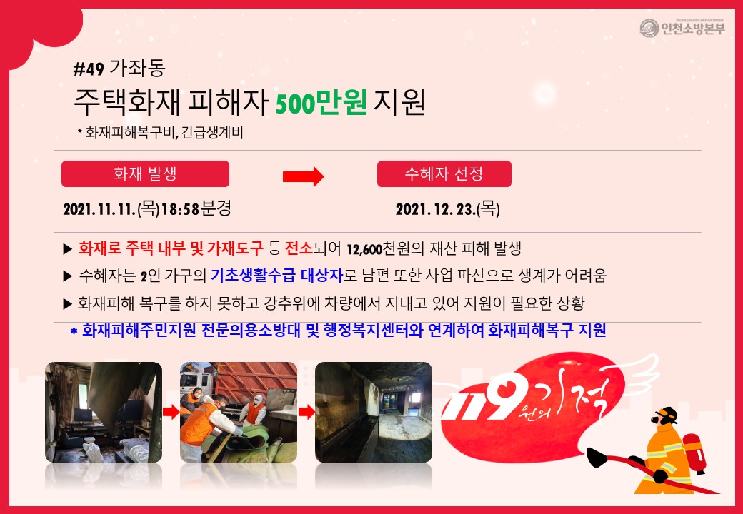 <49호>가좌동 주택화재 피해자 