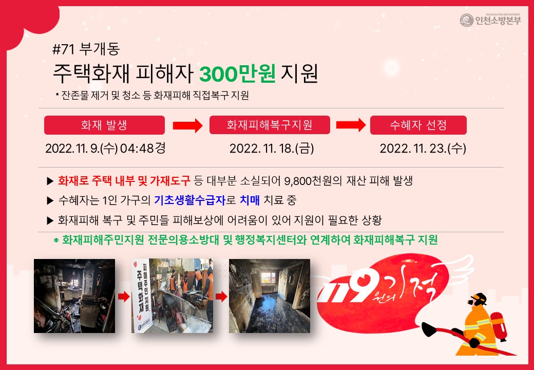 <71호> 부개동 주택화재 피해자