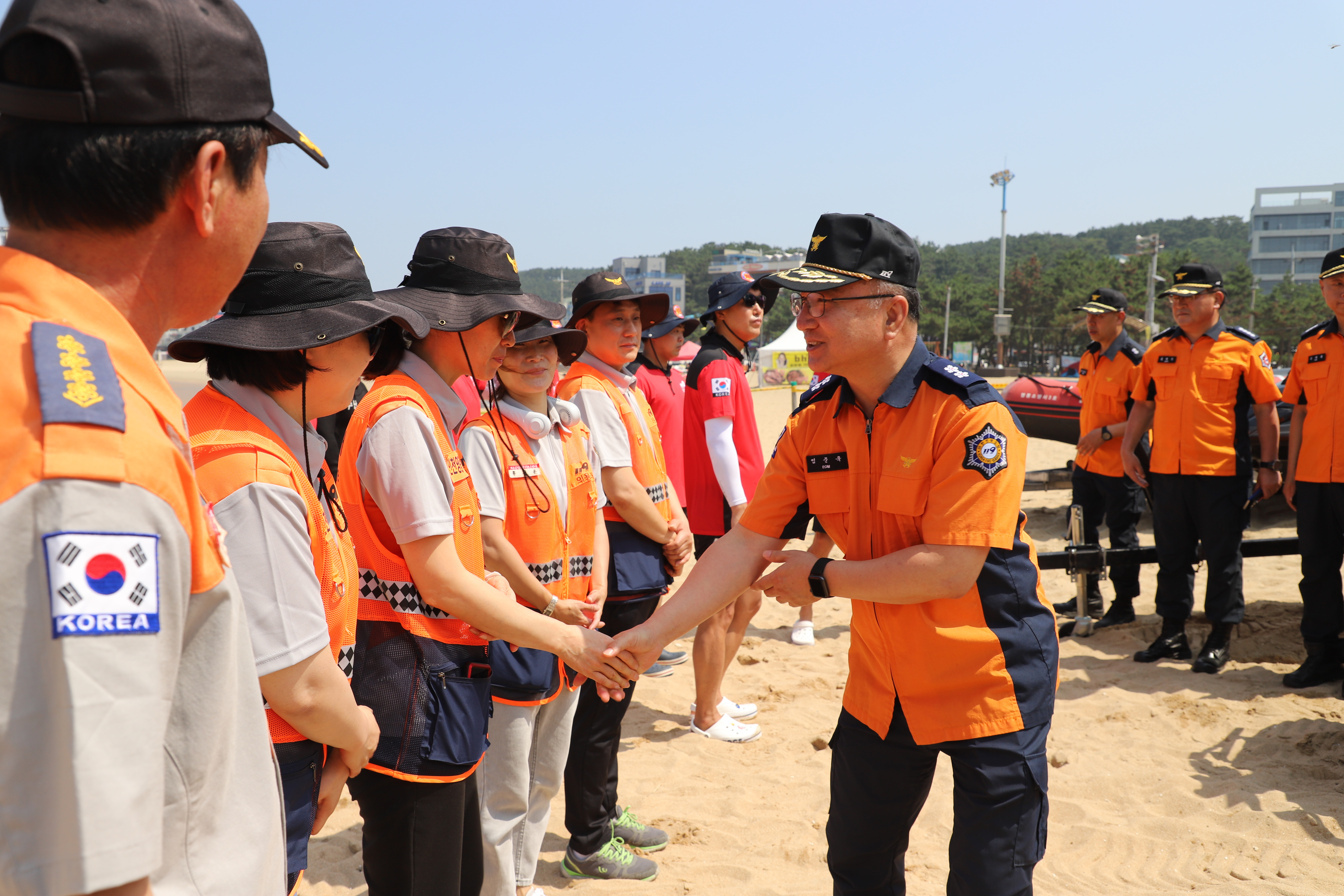 2023.7.19.(수) 을왕리해수욕장 시민수상구조대 현장점검 및 직원 격려