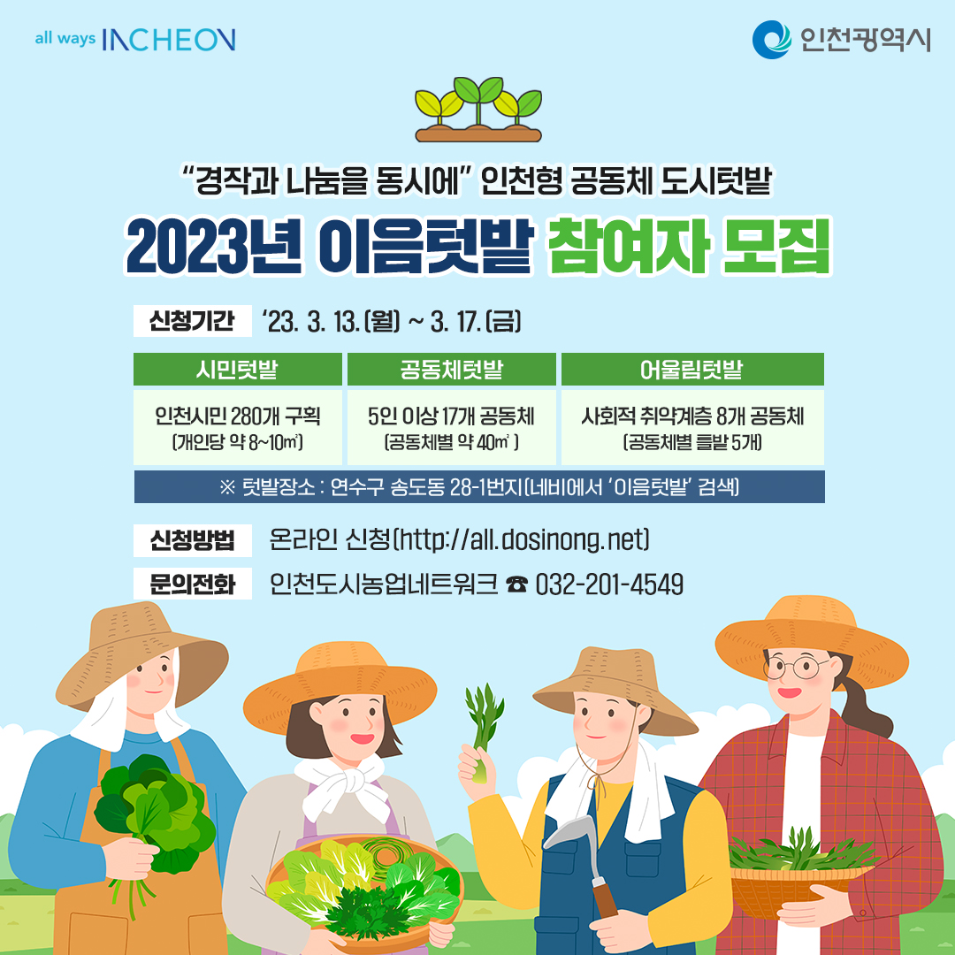 2023년 이음텃밭 참여자 모집