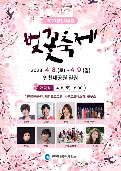 2023년 인천대공원 벚꽃축제