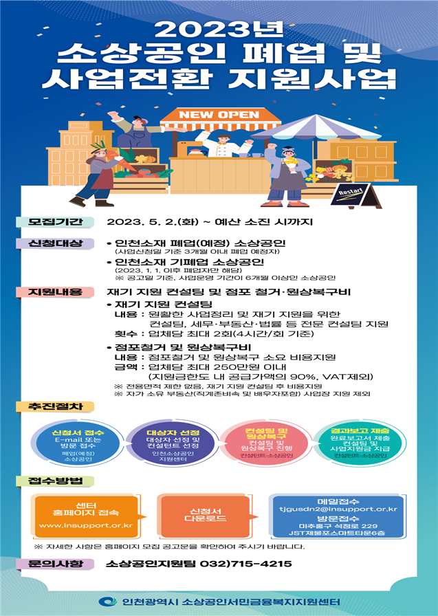 2023 소상공인 폐업 및 사업전환 지원사업