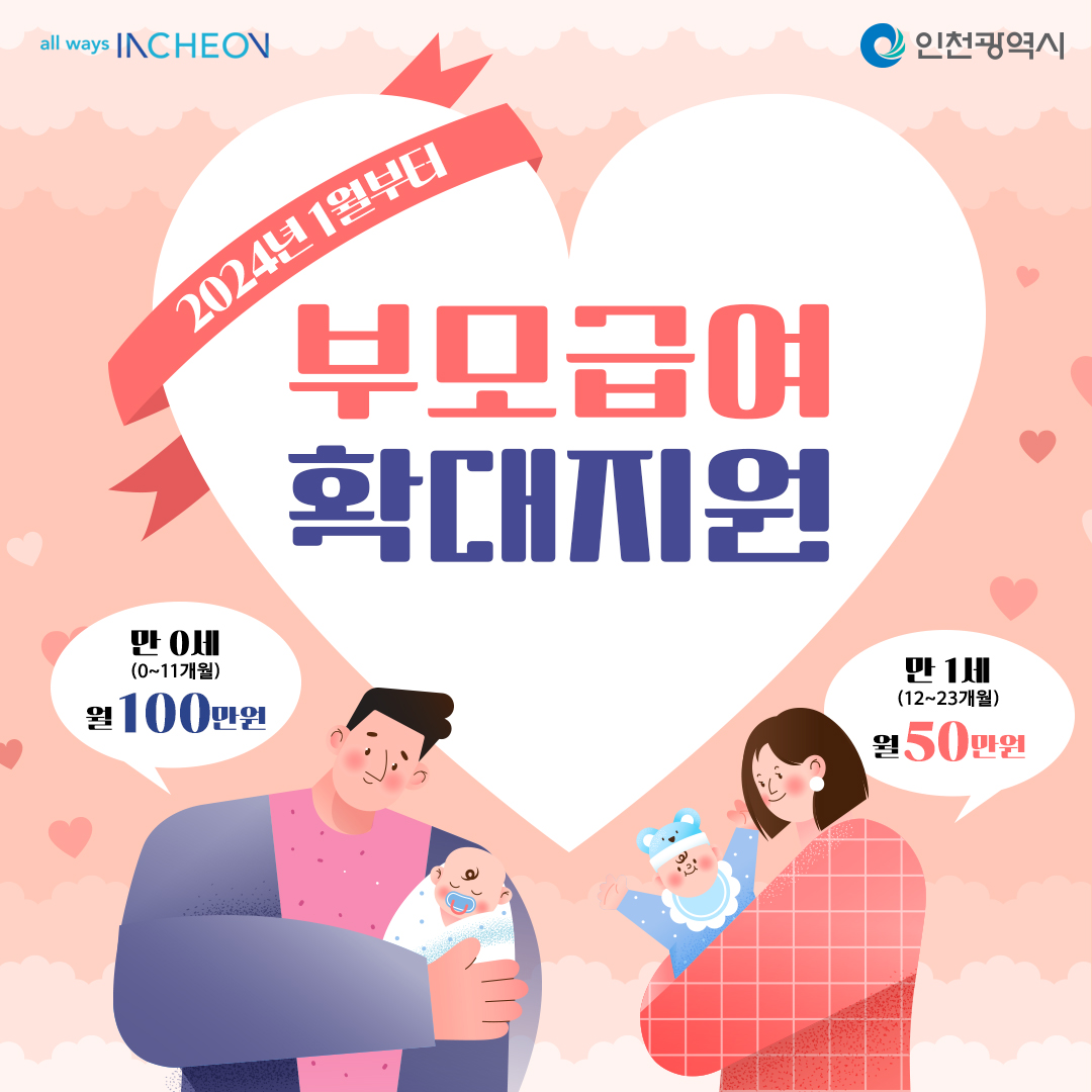 부모급여 확대지원 안내