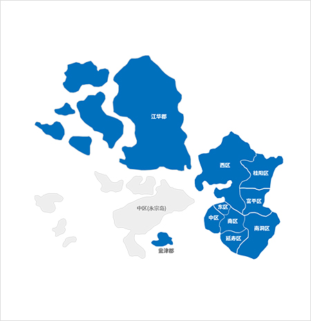 한국 지역 구분 지도