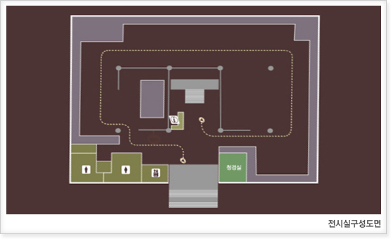 1층전시실 구성도면 이미지