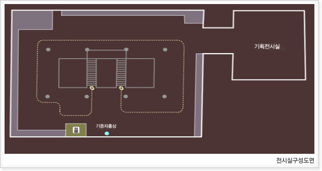 2층전시실 구성도면 이미지