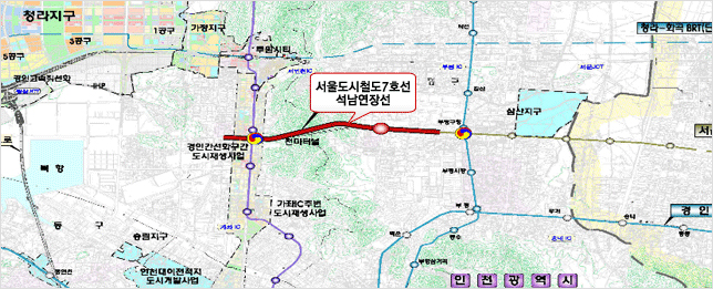 석남연장선 도면 이미지