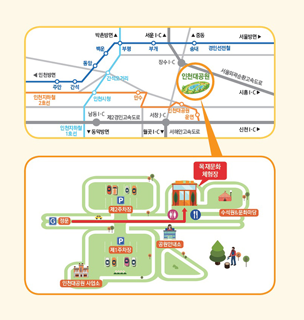 목재문화체험장 찾아오시는 길