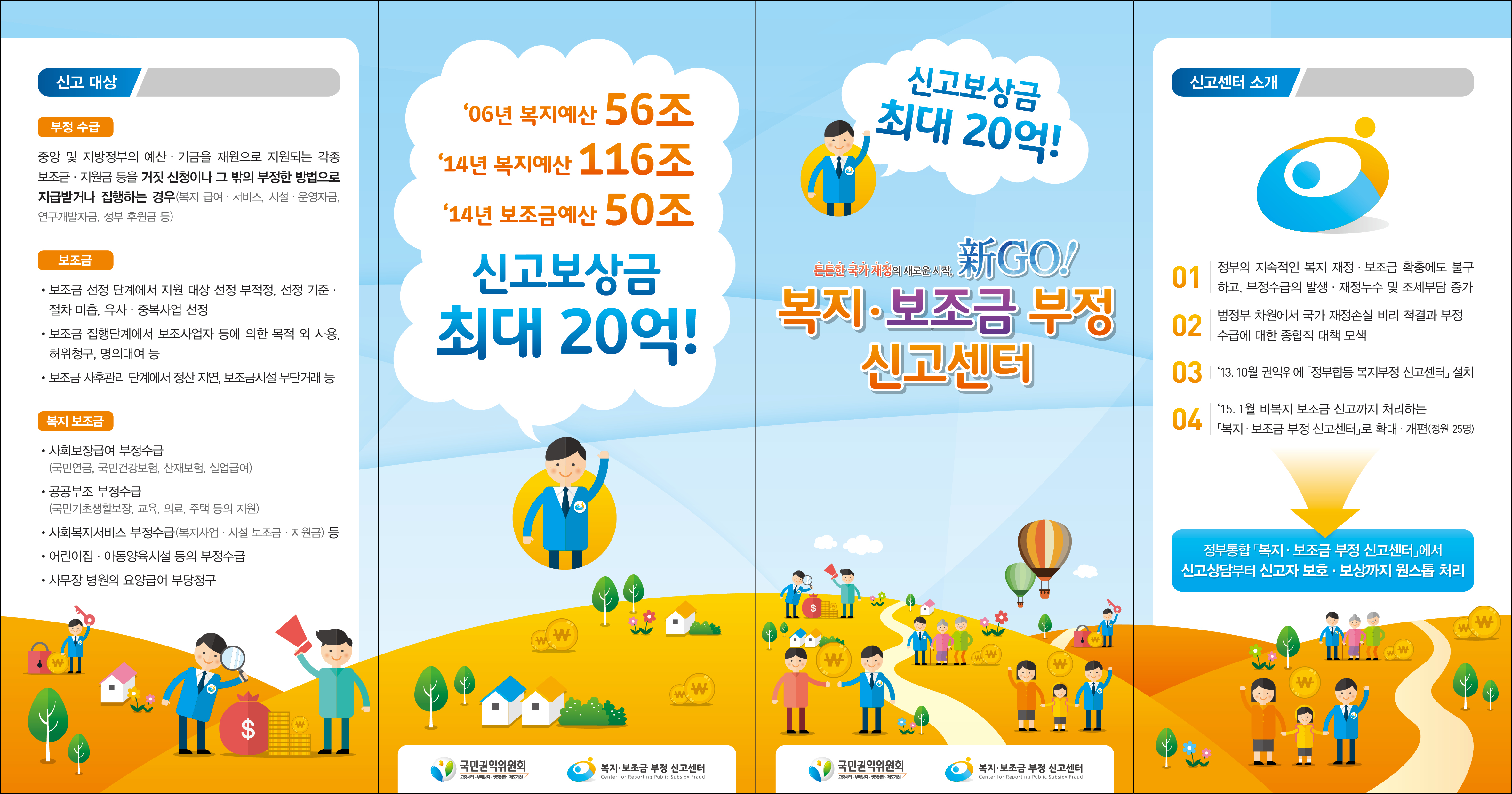 복지보조금신고센터 리플렛1